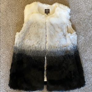 Vince Camuto Ombré Faux Fur Vest